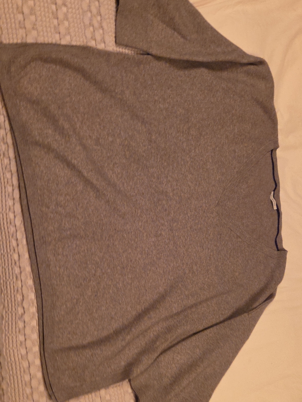 Simone Perele Men's Heather Gray Crewneck Sweater